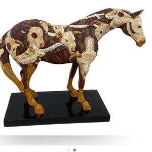 Painted Ponies Cow Pony Horse Figurine